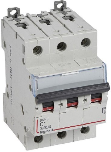 Выключатель автоматический Legrand DX3-E 6000 3п 1А C 10кА картинка